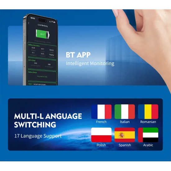 51.2V 628Ah 32kWh Solar Battery Pack - LiFePO4 Plug & Play